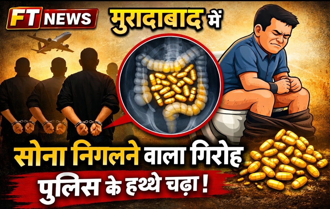 “मुरादाबाद में सोना निगलने वाला गिरोह पुलिस के हत्थे चढ़ा, जानिए चौंकाने वाला तरीका”