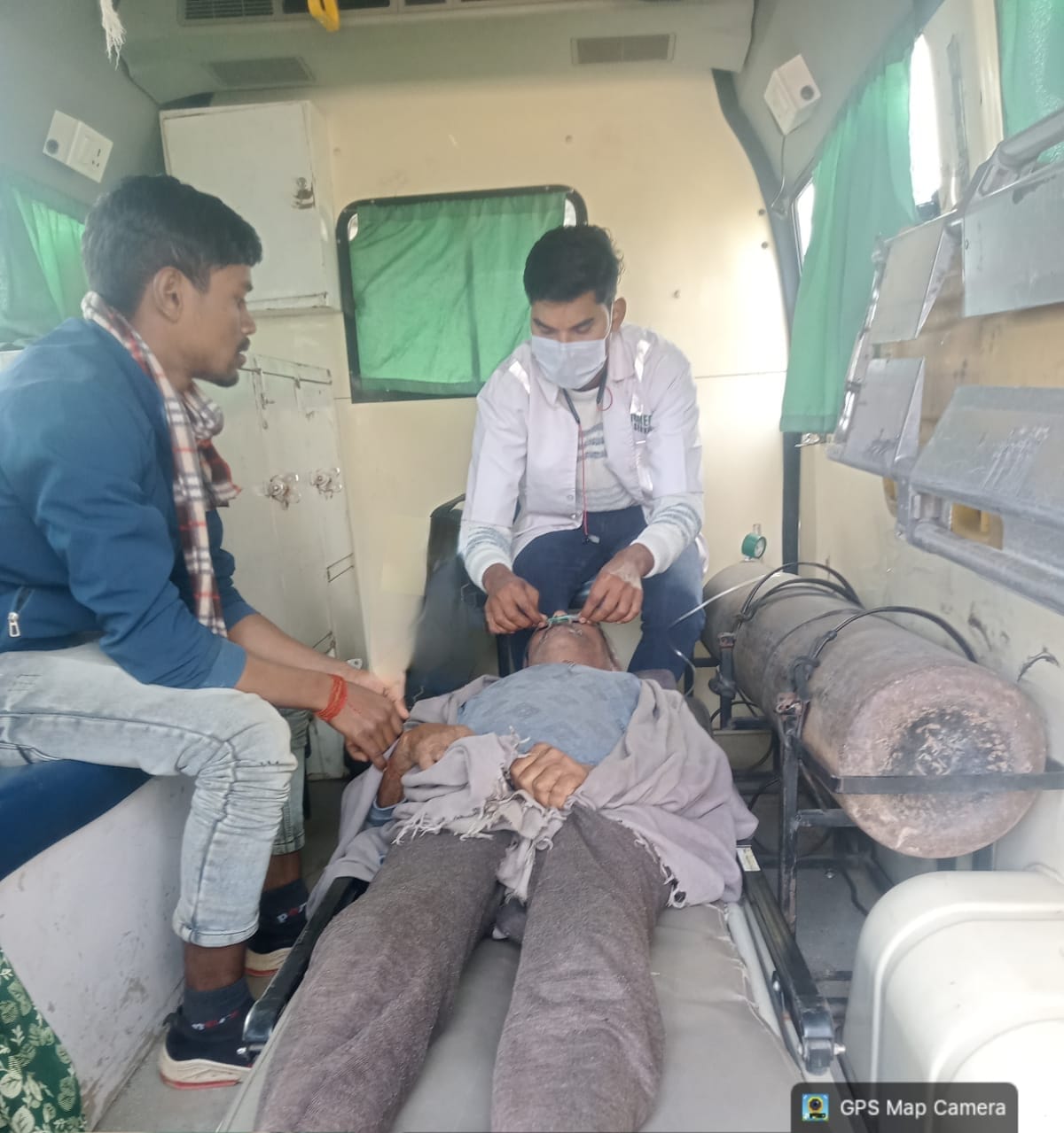 108 एंबुलेंस सेवा ने बचाई फिर से एक व्यक्ति की जान