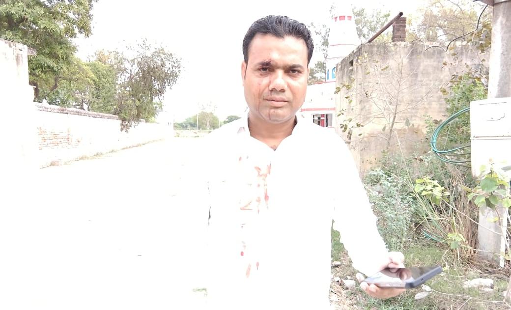 चाचा पर हुए हमले में बचाव करने पहुंचे नगर पंचायत अध्यक्ष घायल दूसरे पक्ष ने भी थाने में दिया शिकायती पत्र