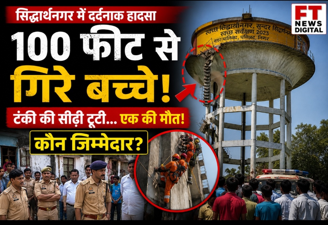 सिद्धार्थनगर में दर्दनाक हादसा: जर्जर पानी की टंकी बनी मौत का कारण, एक मासूम की जान गई